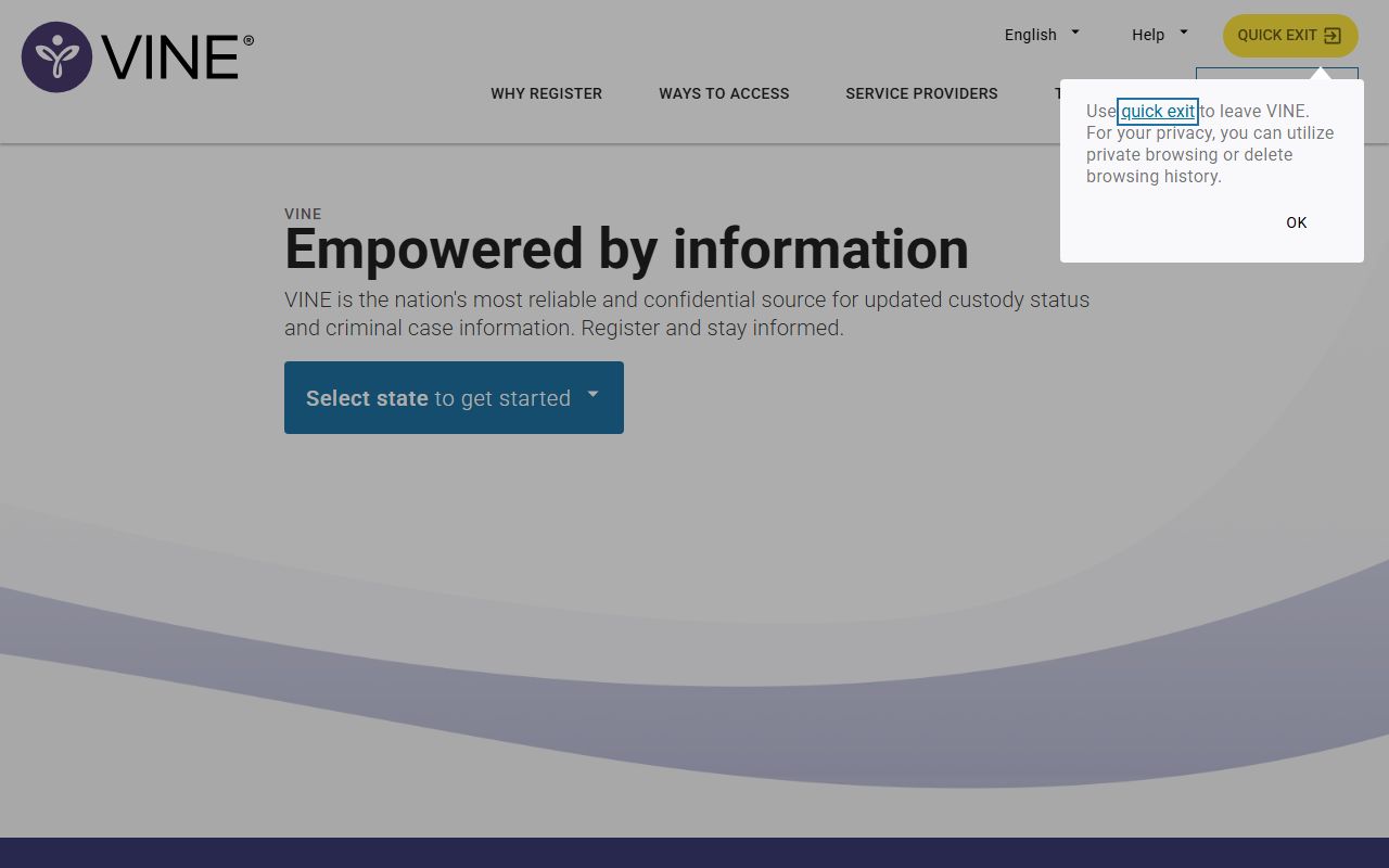 DeKalb County released inmates VINELink victim notification page